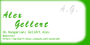 alex gellert business card
