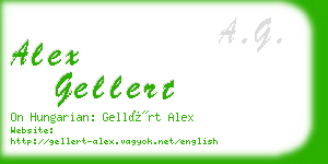 alex gellert business card